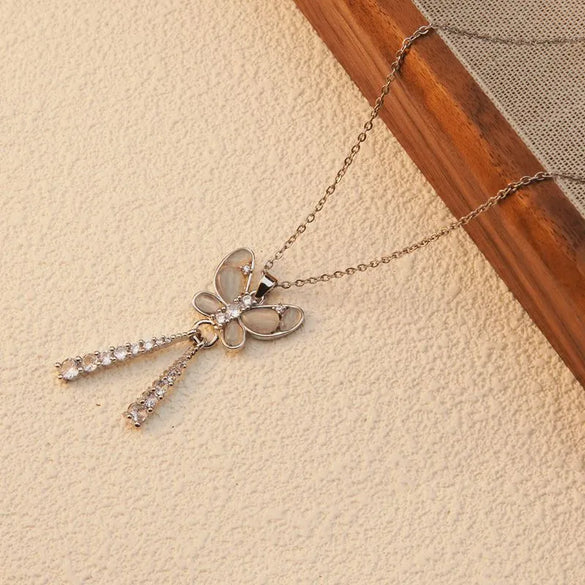 Simple Style Streetwear Butterfly 304 Stainless Steel Copper Alloy Wholesale Pendant Necklace