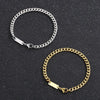 Simple Style Streetwear Geometric Titanium Steel 18K Gold Plated Men'S Bracelets Necklace