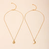 Simple Style Sun Moon Alloy Zinc Unisex Pendant Necklace