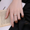 Simple Style Sun Moon Sterling Silver Plating Open Rings