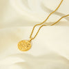 Simple Style Sun Stainless Steel Plating 18k Gold Plated Pendant Necklace