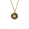 Simple Style Sun Titanium Steel Plating Gold Plated Pendant Necklace