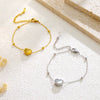 Simple Style Titanium Steel Heart Water Drop Bell Pattern Electroplated Necklace Bracelet Accessories For Women