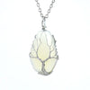 Simple Style Tree Crystal Agate Ferroalloy Wholesale Pendant Necklace