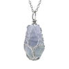 Simple Style Tree Crystal Agate Ferroalloy Wholesale Pendant Necklace