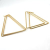 Simple Style Triangle Geometric Stainless Steel Earrings Polishing Stainless Steel Earrings