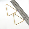 Simple Style Triangle Geometric Stainless Steel Earrings Polishing Stainless Steel Earrings