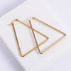 Simple Style Triangle Geometric Stainless Steel Earrings Polishing Stainless Steel Earrings