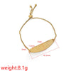 Simple Style U Shape Customization Laser Engraving 304 Stainless Steel 18K Gold Plated Box Chain Bracelets In Bulk