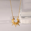 Simple Style U Shape Geometric Solid Color Titanium Steel Wholesale Pendant Necklace