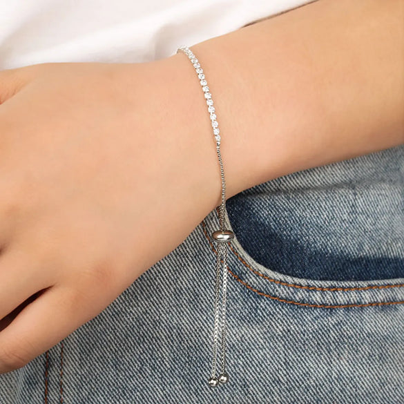 Simple Telescopic Rhinestone Claw Chain Adjustable Bracelet Jewelry Wholesale Gooddiy