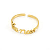 Simple 316L Stainless Steel Constellation Ring Jewelry Electroplated For Women