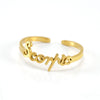 Simple 316L Stainless Steel Constellation Ring Jewelry Electroplated For Women