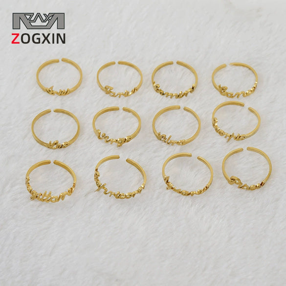 Simple 316L Stainless Steel Constellation Ring Jewelry Electroplated For Women