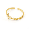 Simple 316L Stainless Steel Constellation Ring Jewelry Electroplated For Women