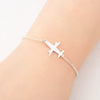 Simple Titanium Steel Couple Bracelet With Gold Inlaid Cartoon Character Design For Women And Men