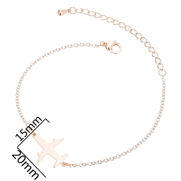 Simple Titanium Steel Couple Bracelet With Gold Inlaid Cartoon Character Design For Women And Men