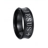 Simple Titanium Steel Geometric Ring Electroplating Unisex Jewelry