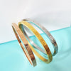 Simple Titanium Steel Open Cuff Bracelet For Women With Roman Numeral Electroplated Design Fashion Versatile Non Fading Jewelry