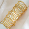 Simple Titanium Steel Unisex Bracelet With 18K Gold Plating Electroplating Treatment Minimalist Style