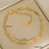 Simple Titanium Steel Unisex Bracelet With 18K Gold Plating Electroplating Treatment Minimalist Style