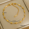Simple Titanium Steel Unisex Bracelet With 18K Gold Plating Electroplating Treatment Minimalist Style