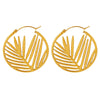 Simple 316L Stainless Steel Women's Earrings With Geometric Pattern And Electroplating Design