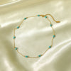 Simple Turquoise Women's Necklace In Light Luxury Niche Ins Style Stainless Steel With Pvdp Furnace Real Gold Treatment And Geometric Design