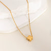 Simple U Shaped Star Love Cross Stainless Steel Necklace For Women With Pvd Furnace Vacuum Real Gold Plating
