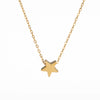 Simple U Shaped Star Love Cross Stainless Steel Necklace For Women With Pvd Furnace Vacuum Real Gold Plating