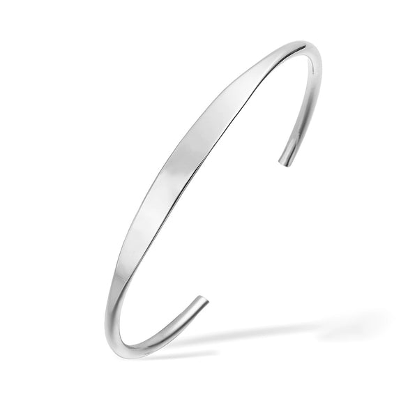Simple Versatile Retro Cshaped Stainless Steel Electroplated Bracelet For Female