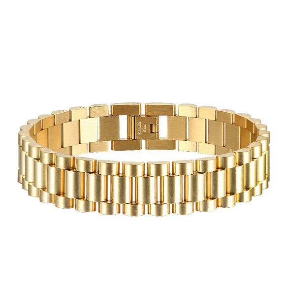 Simple Wave Titanium Steel Bracelet For Men And Women Electroplated Geometric Stainless Steel Jewelry