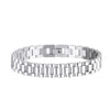 Simple Wave Titanium Steel Bracelet For Men And Women Electroplated Geometric Stainless Steel Jewelry