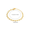 Simple Women's Heartshaped Stainless Steel 18K Gold Plated Bracelet With Personality Stitching Chain And Electroplating Design