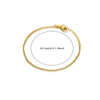 Simple Women's Heartshaped Stainless Steel 18K Gold Plated Bracelet With Personality Stitching Chain And Electroplating Design