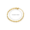 Simple Women's Heartshaped Stainless Steel 18K Gold Plated Bracelet With Personality Stitching Chain And Electroplating Design