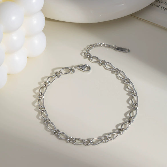 Simple Women's Jewelry With Anchor Design In Titanium Steel And Geometric Shape