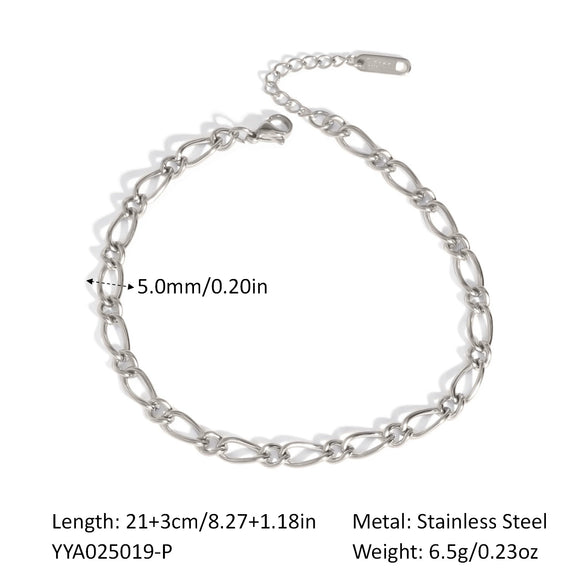 Simple Women's Jewelry With Anchor Design In Titanium Steel And Geometric Shape