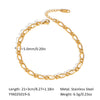 Simple Women's Jewelry With Anchor Design In Titanium Steel And Geometric Shape