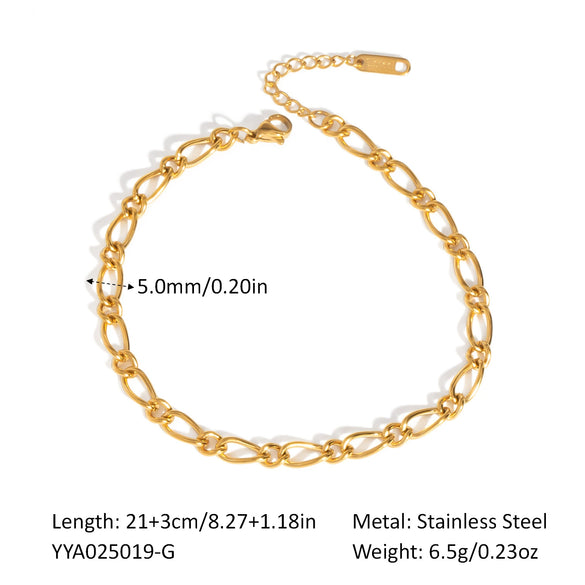 Simple Women's Jewelry With Anchor Design In Titanium Steel And Geometric Shape