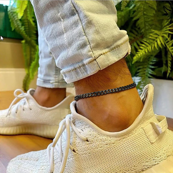 Simple Women's Stainless Steel Double Layer Chain Anklet With Heart Shaped Pendant Fashion Jewelry Accessory