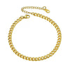 Simple Women's Stainless Steel Double Layer Chain Anklet With Heart Shaped Pendant Fashion Jewelry Accessory