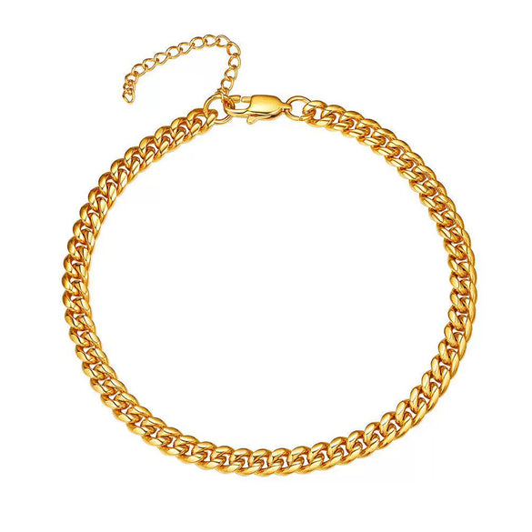 Simple Women's Stainless Steel Double Layer Chain Anklet With Heart Shaped Pendant Fashion Jewelry Accessory