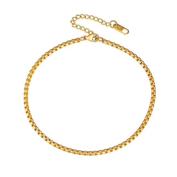 Simple Women's Stainless Steel Double Layer Chain Anklet With Heart Shaped Pendant Fashion Jewelry Accessory
