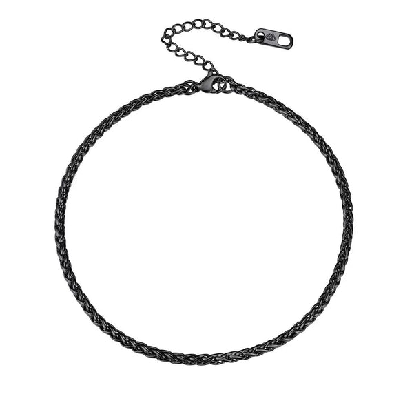 Simple Women's Stainless Steel Double Layer Chain Anklet With Heart Shaped Pendant Fashion Jewelry Accessory