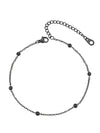 Simple Women's Stainless Steel Double Layer Chain Anklet With Heart Shaped Pendant Fashion Jewelry Accessory