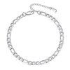 Simple Women's Stainless Steel Double Layer Chain Anklet With Heart Shaped Pendant Fashion Jewelry Accessory