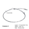 Simple Women's Stainless Steel Necklace Bracelet Suit With 18K Gold Plated Pvd Furnace Vacuum Real Gold Plating Chain Jewelry