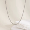 Simple Women's Stainless Steel Necklace Bracelet Suit With 18K Gold Plated Pvd Furnace Vacuum Real Gold Plating Chain Jewelry