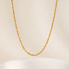 Simple Women's Stainless Steel Necklace Bracelet Suit With 18K Gold Plated Pvd Furnace Vacuum Real Gold Plating Chain Jewelry